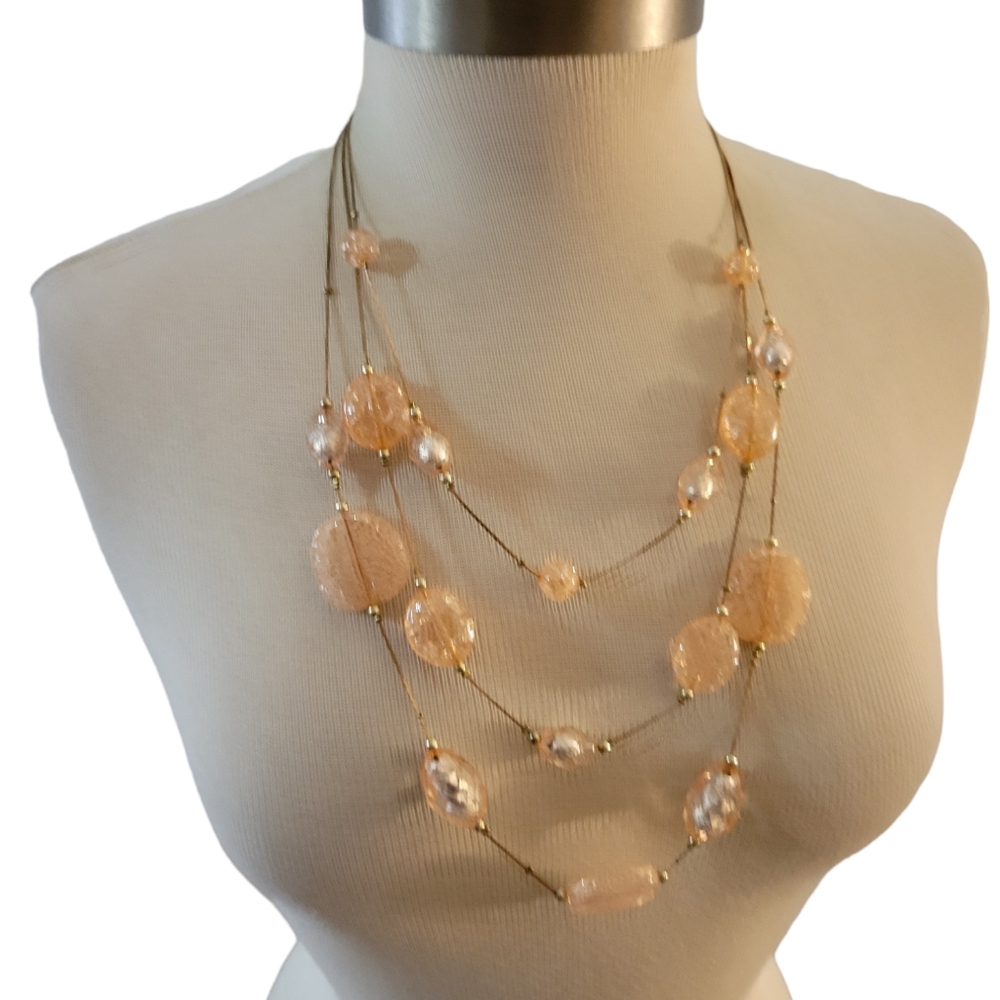 Multi Layered Statement Necklace - image 1